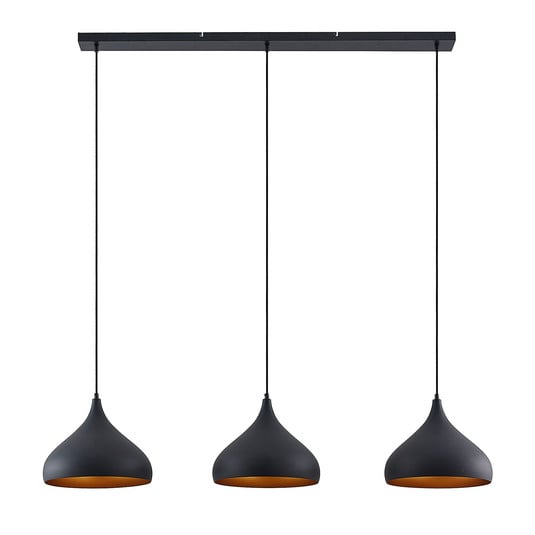 Elamira Závěsná Lampa Black/Gold - Lindby