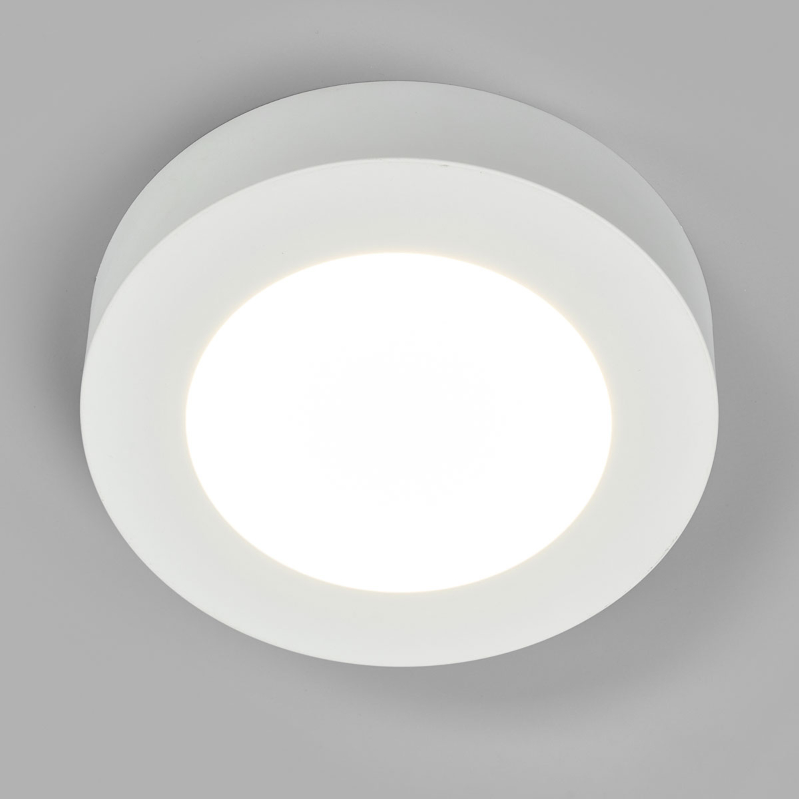 LED plafondlamp Marlo wit 4.000K rond 18,2 cm