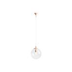 Nohr pendant light glass lampshade, coral/clear