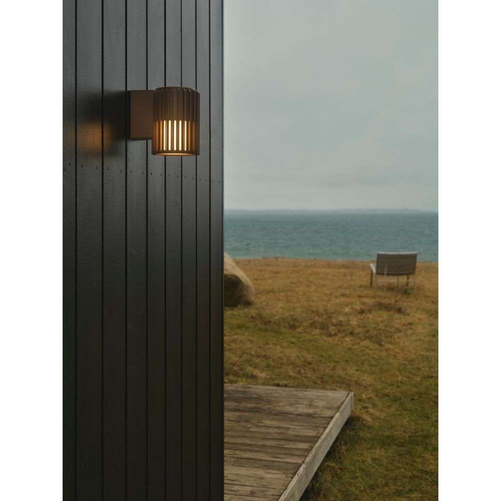 Aludra Outdoor Wall Lamp Seaside Brown Metallic - Nordlux