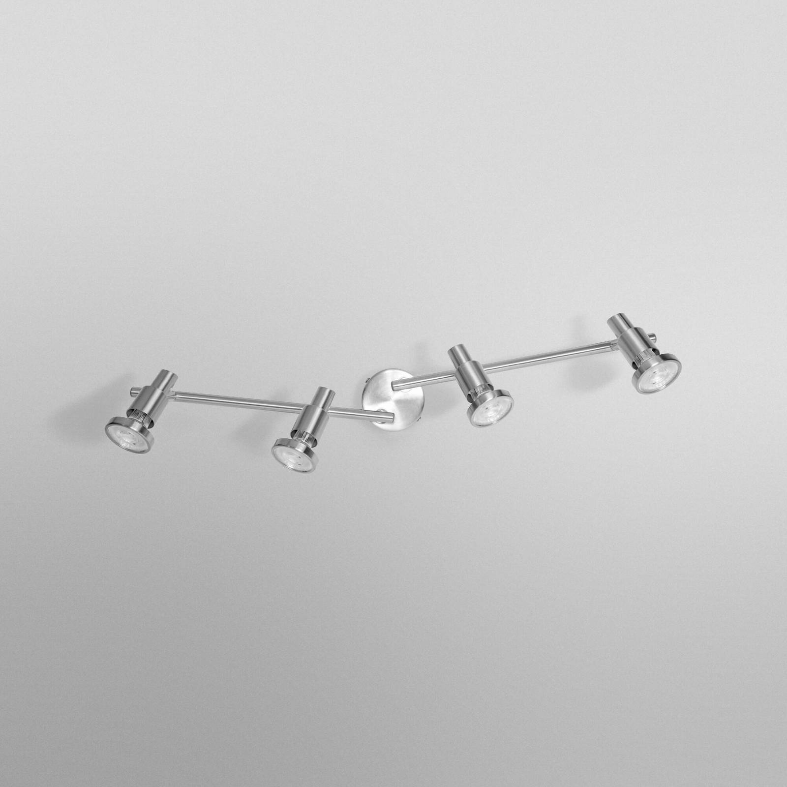 Reflektor sufitowy OSRAM, srebrny, metalowy, 4-punktowa GU10-LED 2700 K