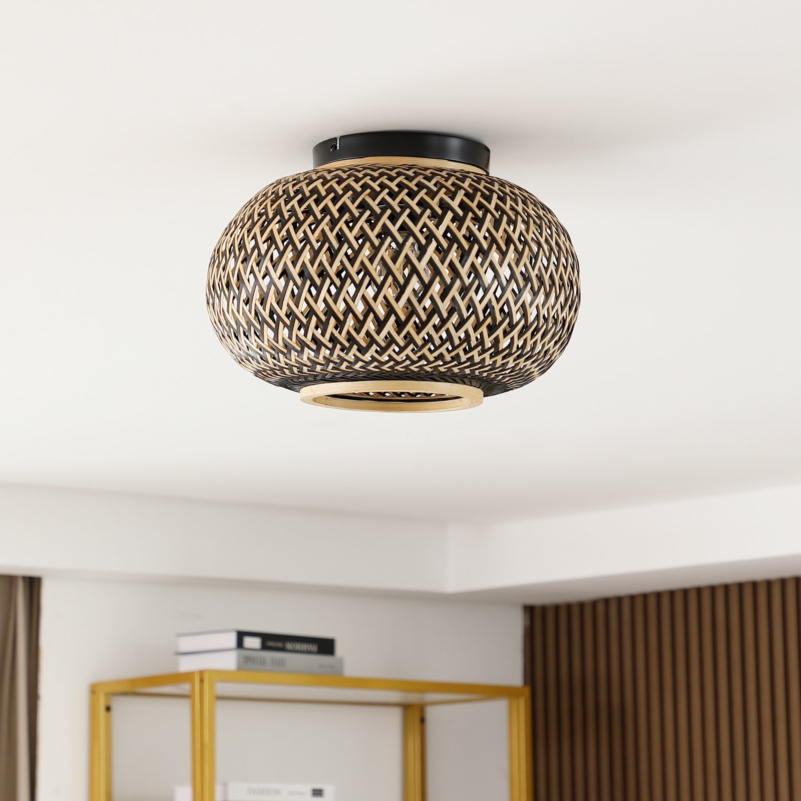 Nerys Kattovalaisin Black/Wood - Lindby