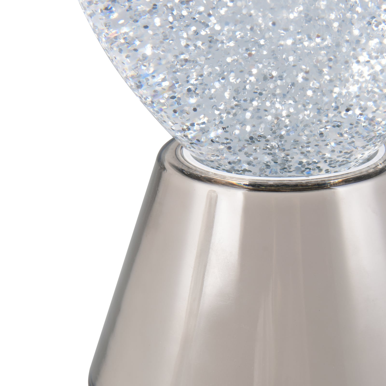 LED-bordlampe Estella Herz, røykfarget, plast, USB-tilkobling LED-bordlampe Estella Herz, røykfarget, plast, USB-tilkobling