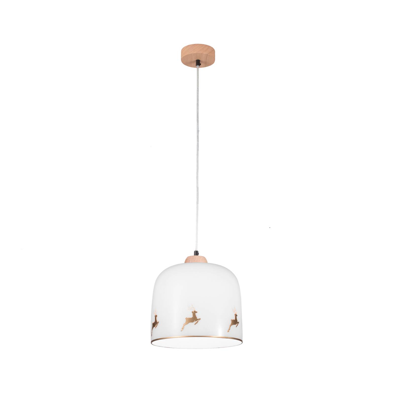 austrolux KOLARZ Suspension Chalet blanc/cerf doré Ø 25 cm