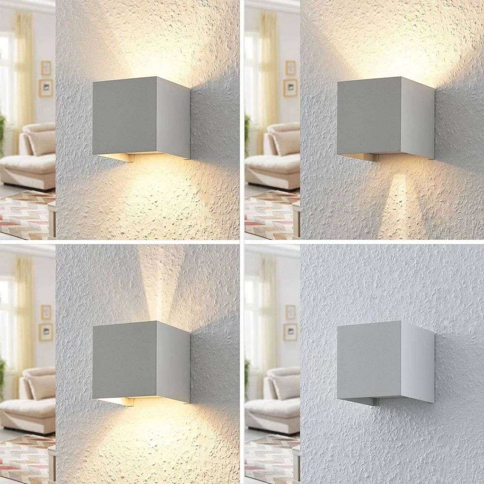 Zuzana Aplique de Pared Square Blanco - Arcchio