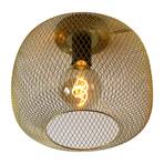 Mesh-loftslampe, rund, Ø 30 cm, guld