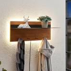 Lindby Loana LED-tre-garderobe, 4 kroker og hylle