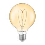 OSRAM LED Vintage G95 E27 8W 922 Heart Filament gold à intensité variable