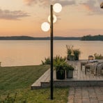 Lucande Asane LED kültéri világítás, fekete, 3 izzós, 222 cm, CCT