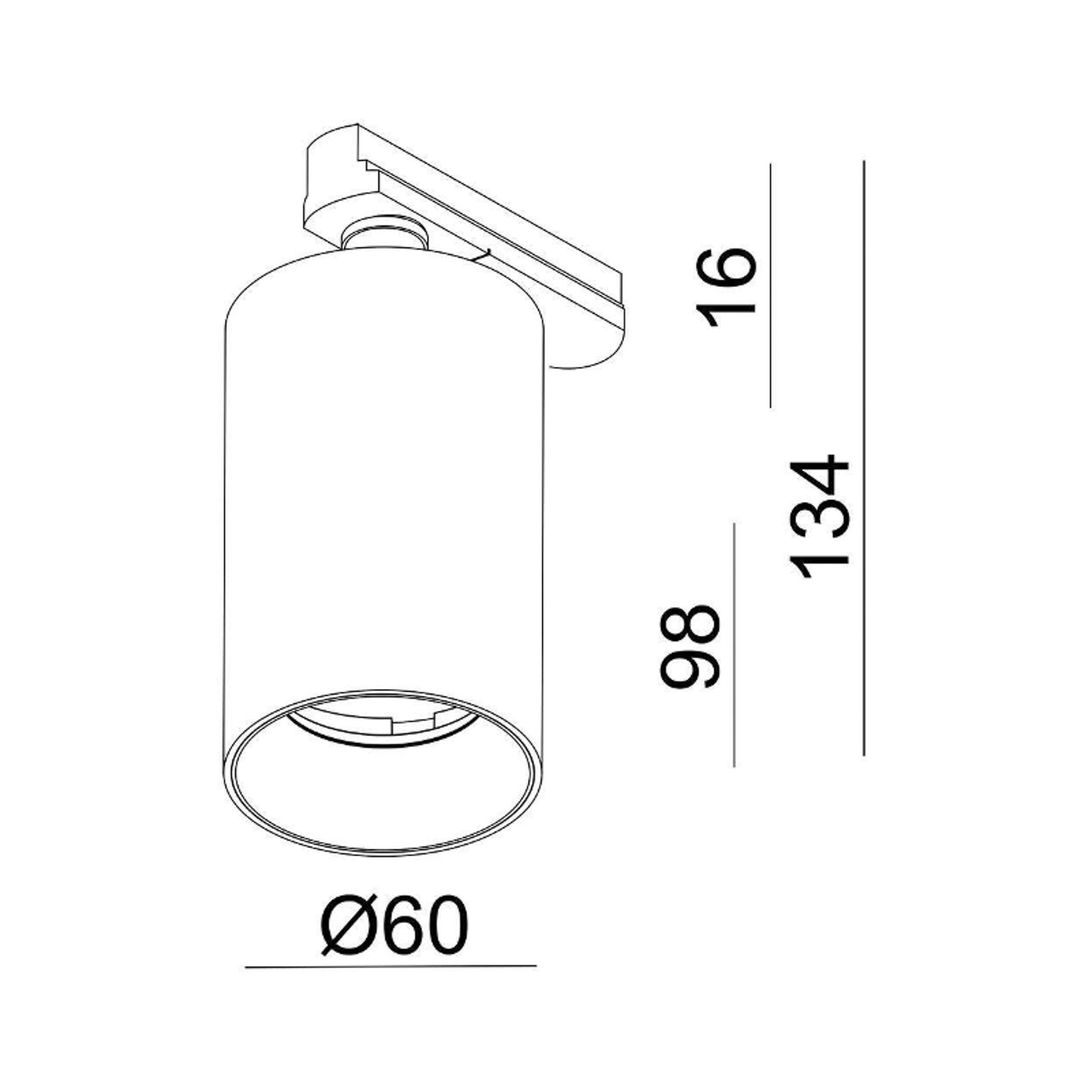 spot cu 3 circuite Can, alb, aluminiu, GU10, montat pivotant