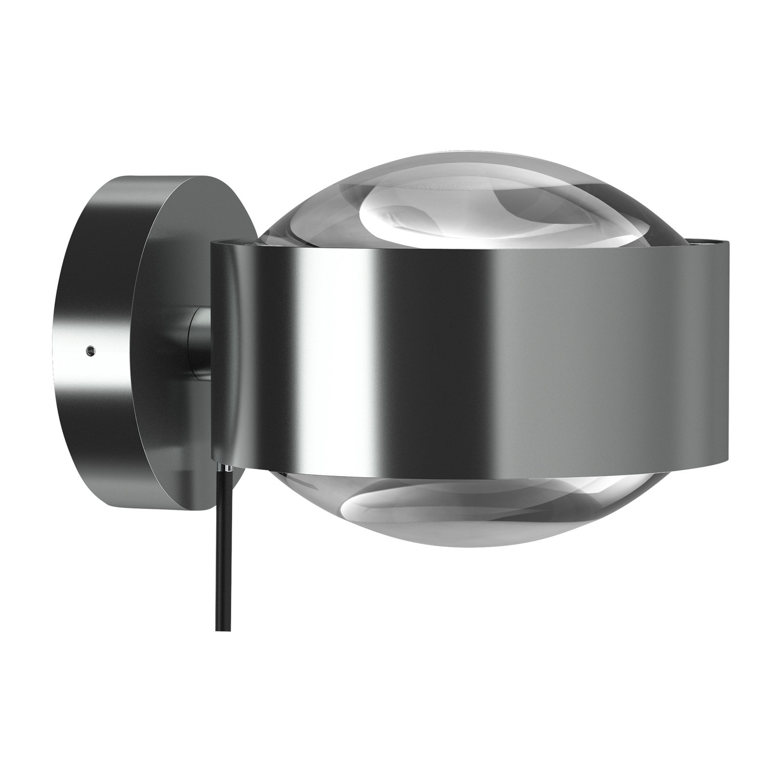 Puk Maxx Wall+ LED, Linsen klar, chrom matt