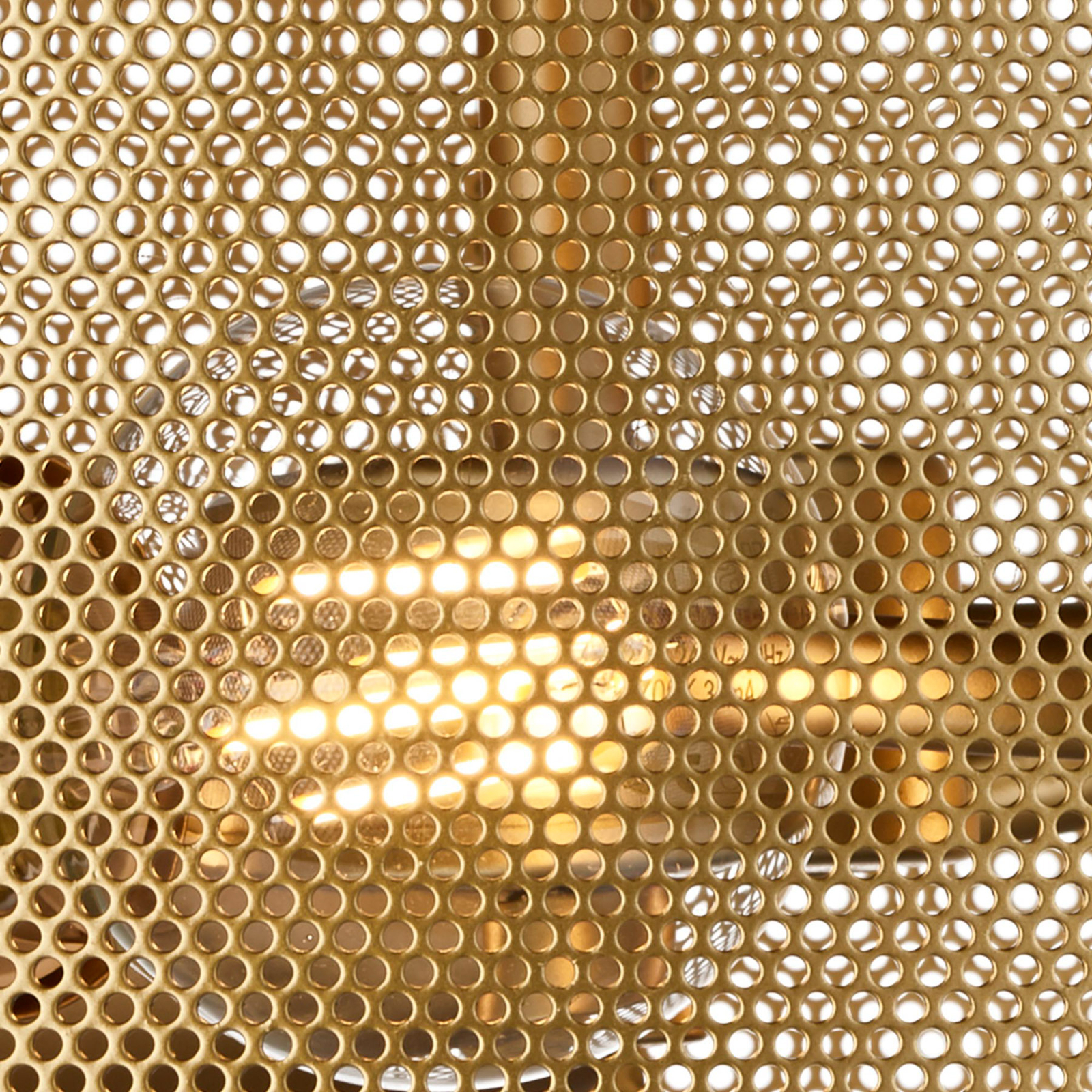 Таванно осветление Fishnet, златно, Ø 45 cm