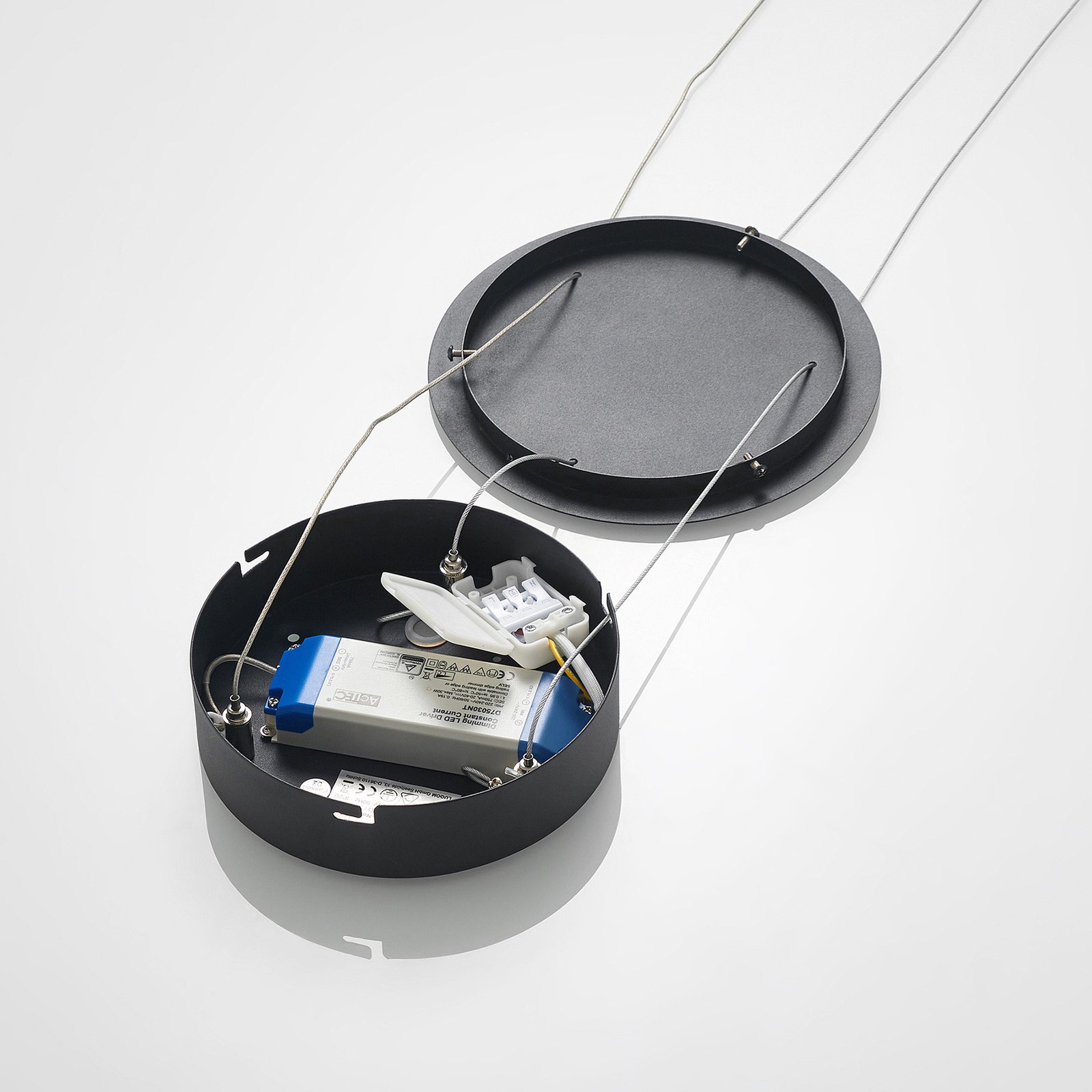 Arcchio Albiona suspension LED, 1 anneau, 40 cm