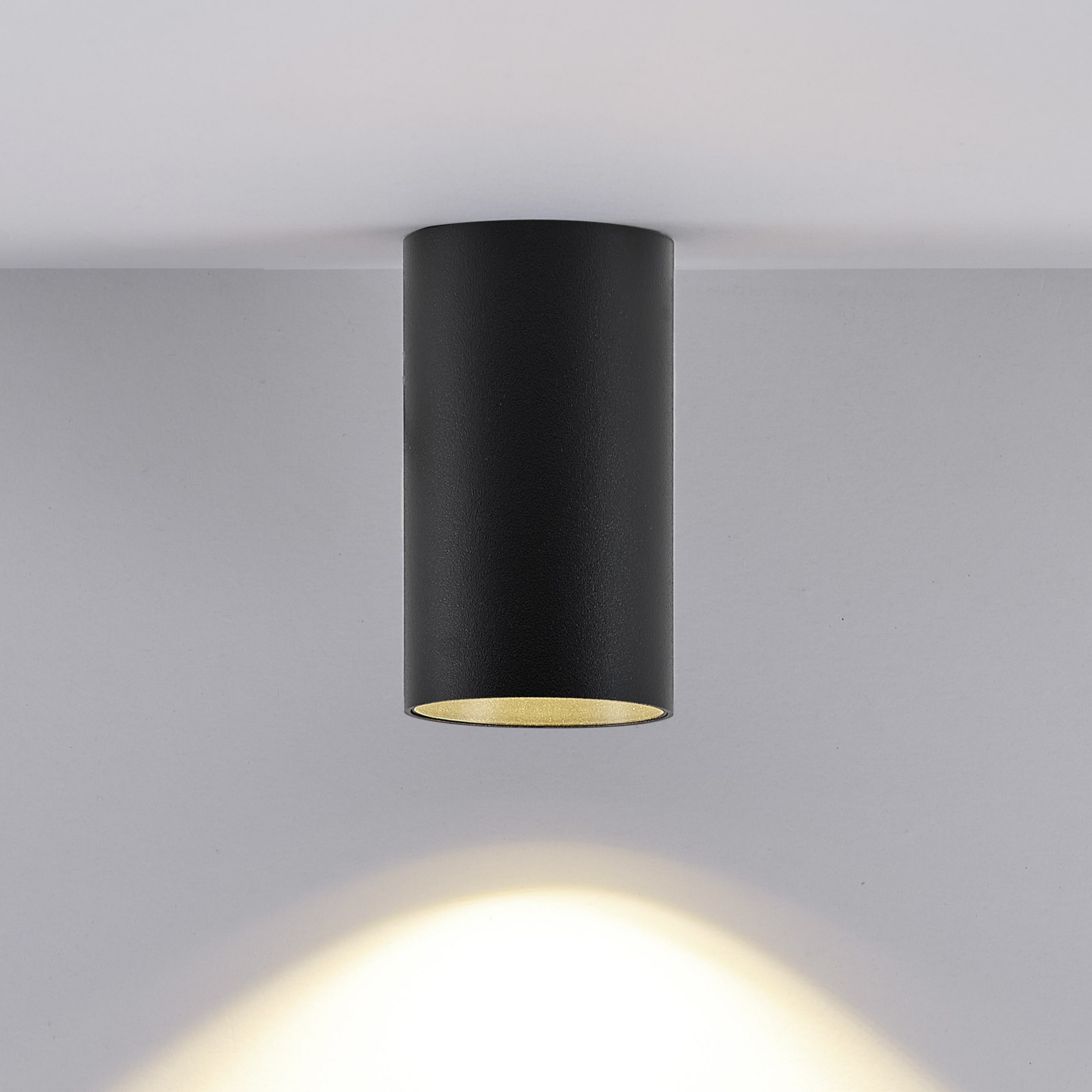 Downlight CAN, schwarz, IP20, Ø 6 cm, Metall, GU10