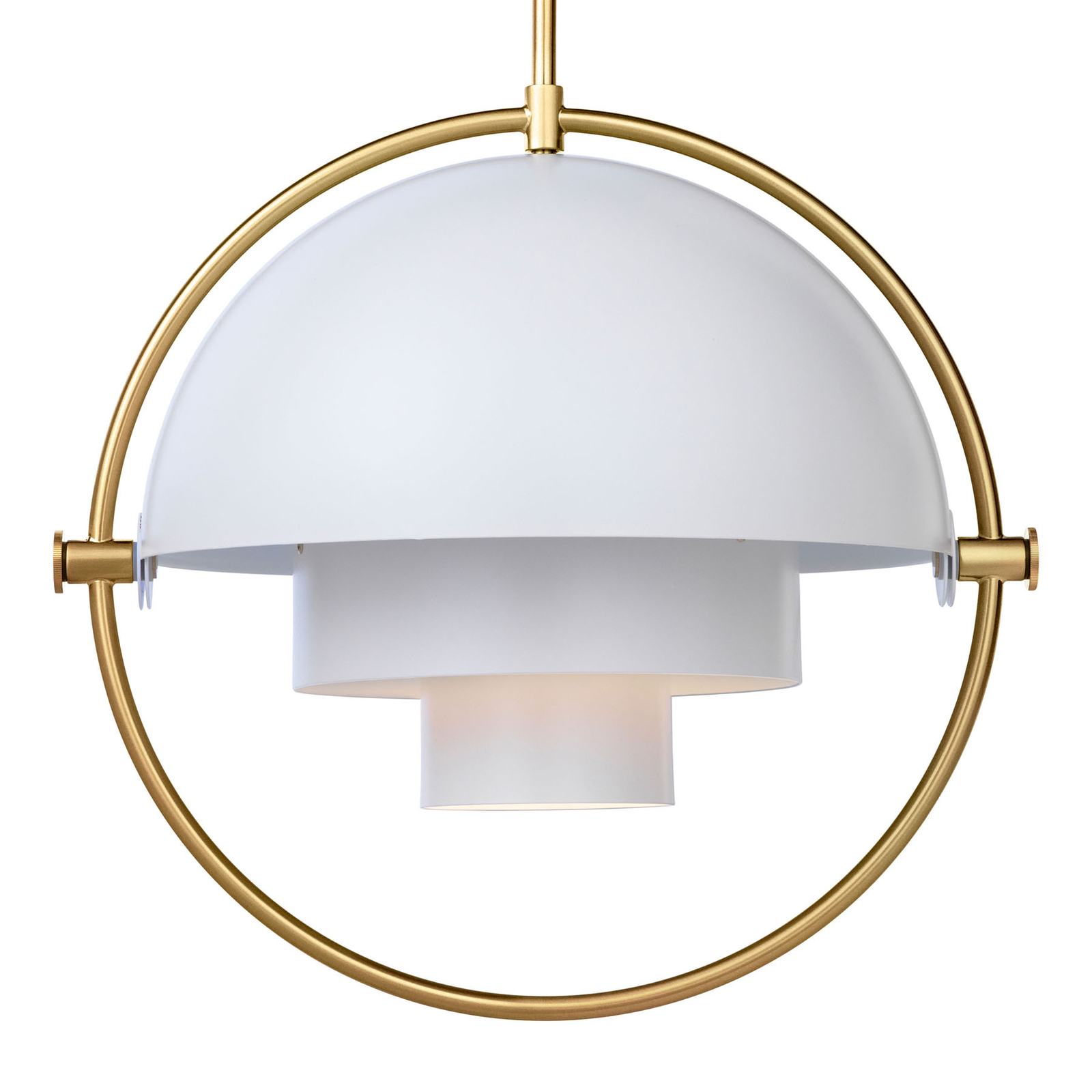 GUBI Hängeleuchte Multi-Lite, Ø 36 cm, Gestell messing