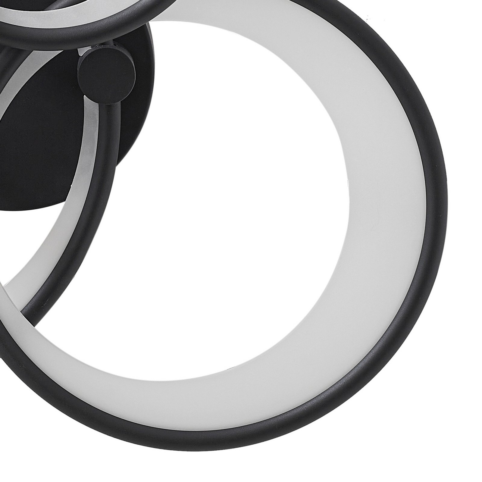 Lindby LED-Deckenlampe Sorma, schwarz, CCT, dimmbar