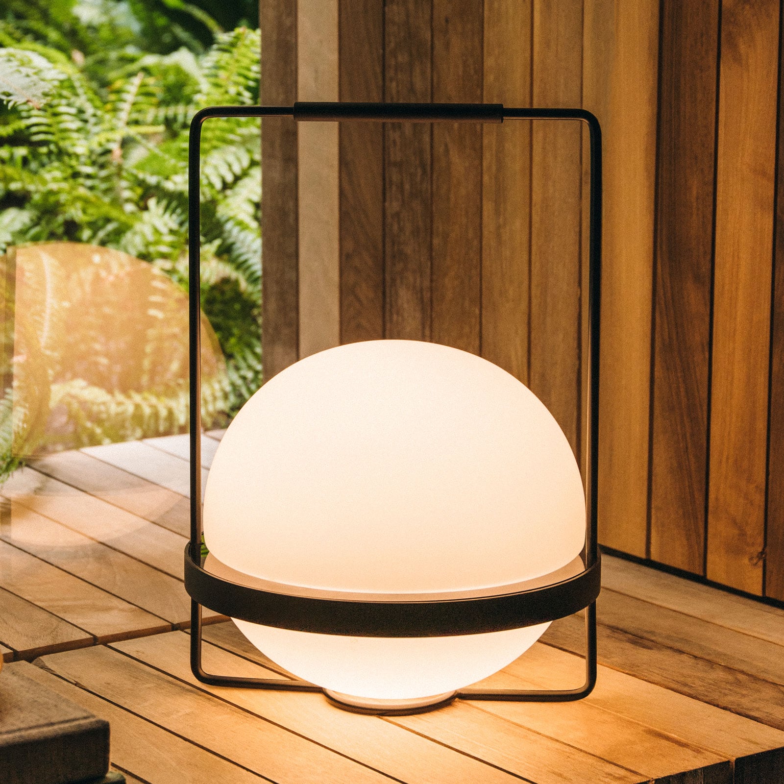 Lámpara de mesa LED Vibia Palma 3740 de cristal