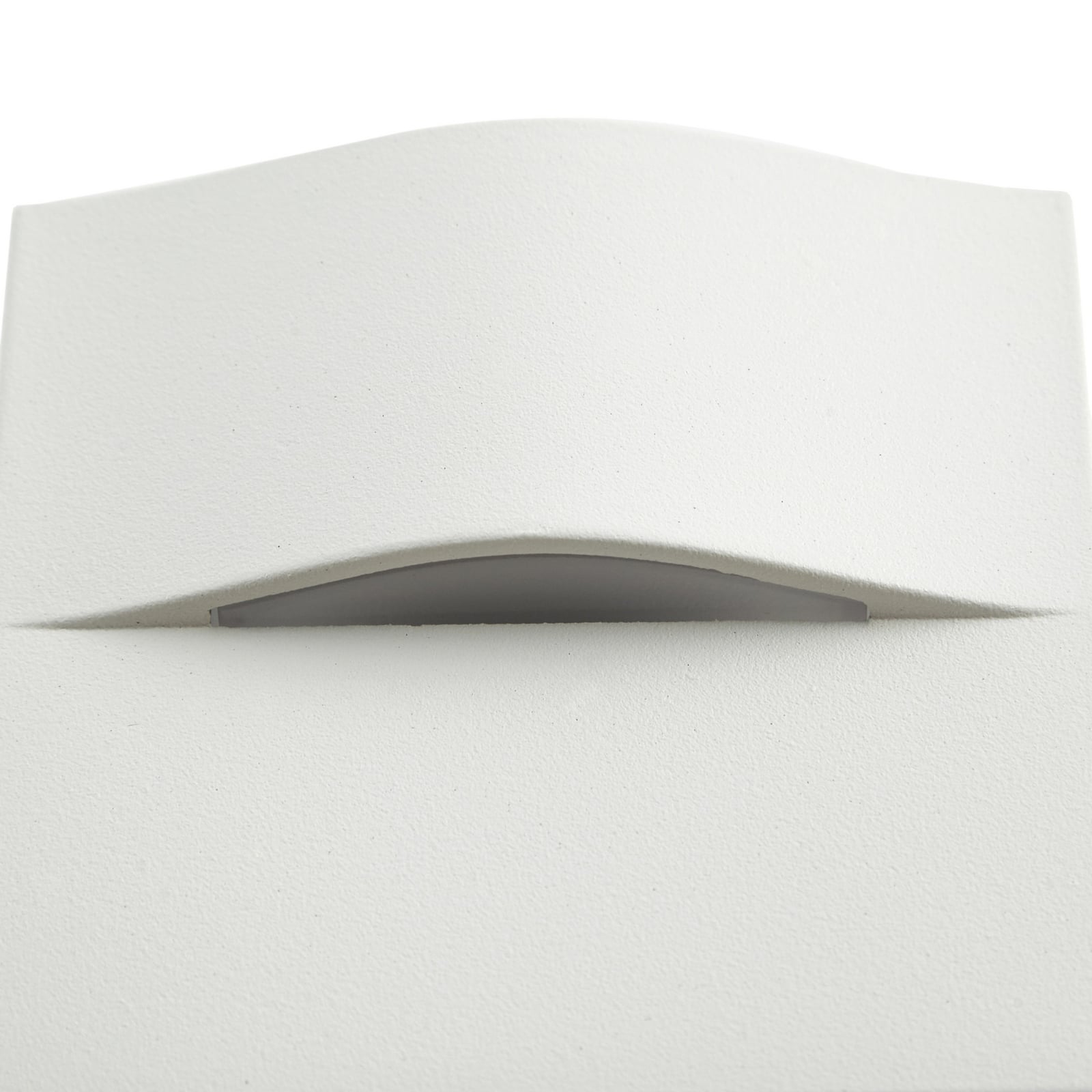 Alune LED nástěnné svítidlo, zakřivené, bílé, IP65 8 x 8 cm - Lindby