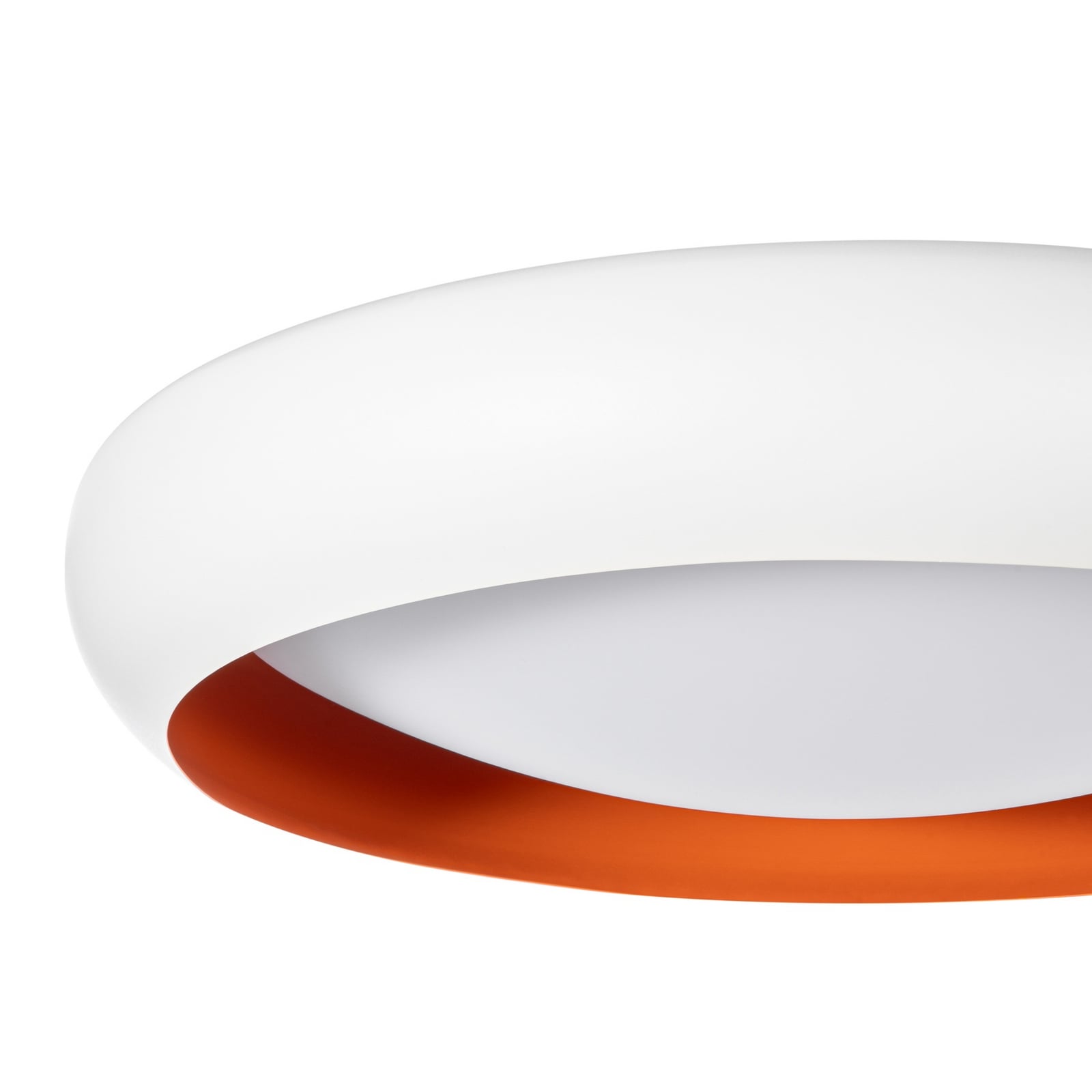 Plafonieră LED Serava, alb/portocaliu, Ø 60 cm, dimabilă - Lindby Plafonieră LED Serava, alb/portocaliu, Ø 60 cm, dimabilă - Lindby
