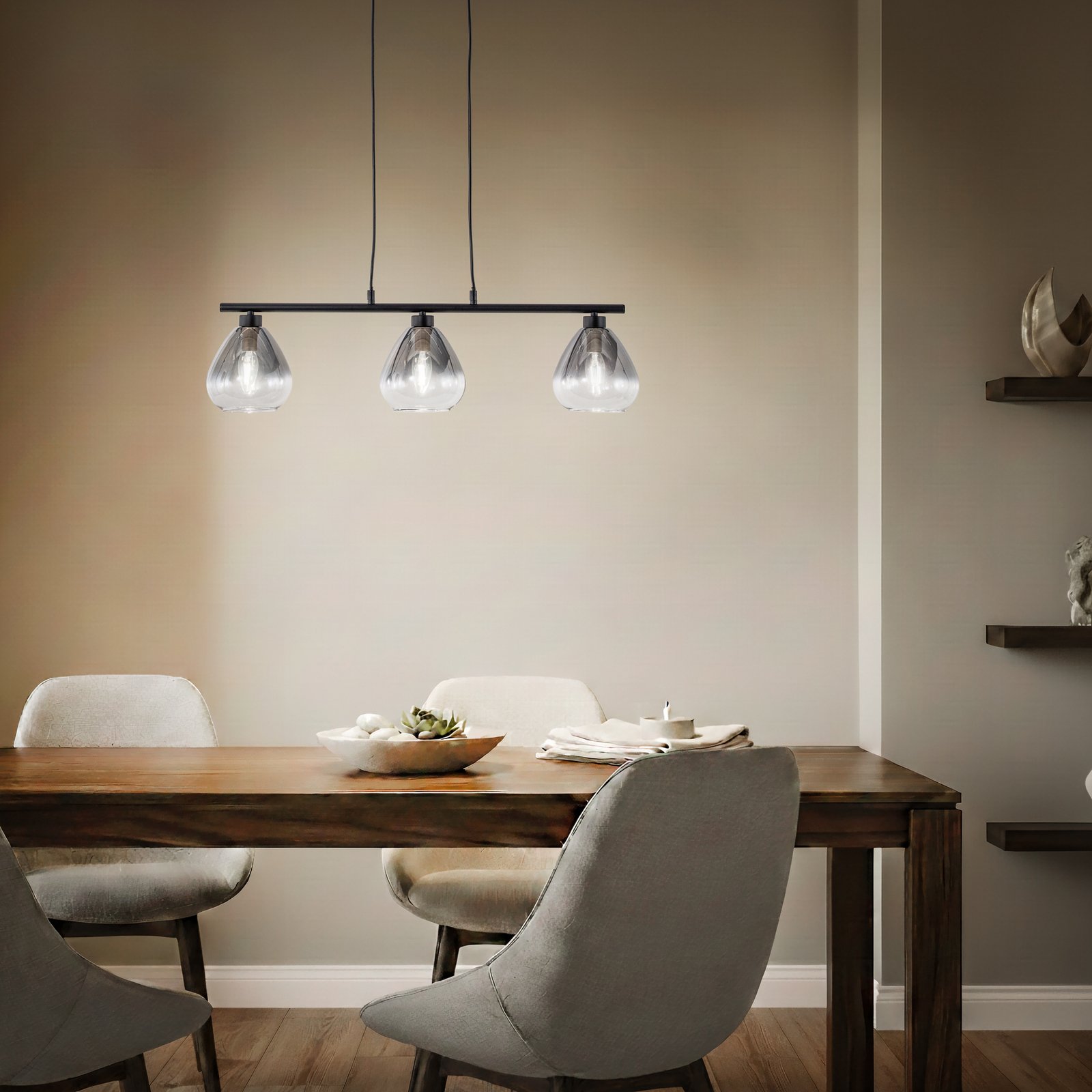 Pendura Pendel Sort/Røg Grå - Lindby Pendura Pendel Sort/Røg Grå - Lindby