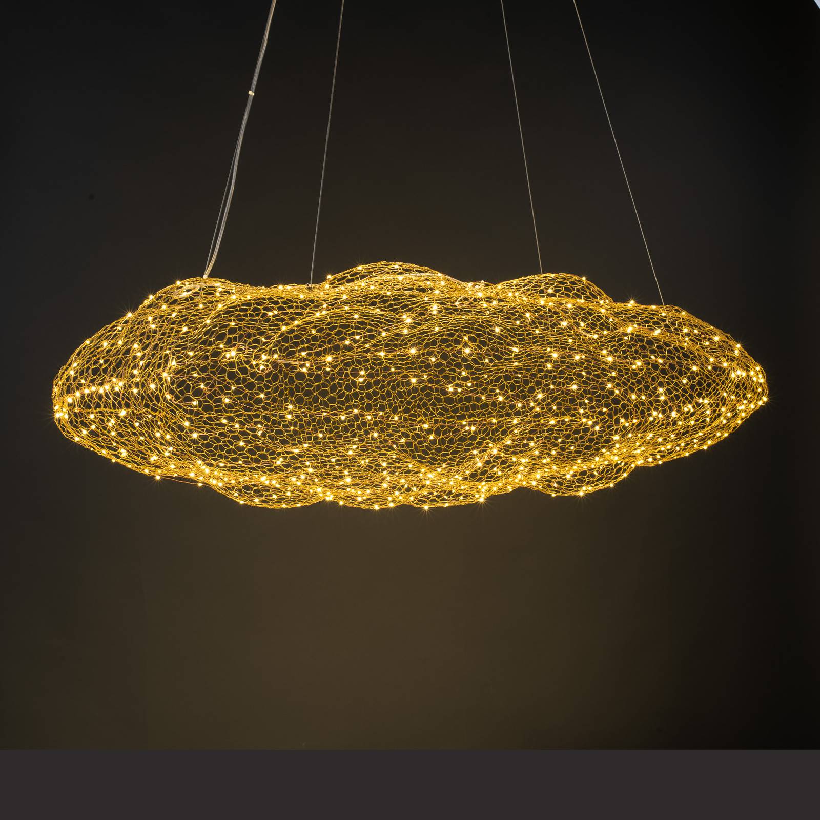 Paul Neuhaus Reva LED-hengelampe antikk messing