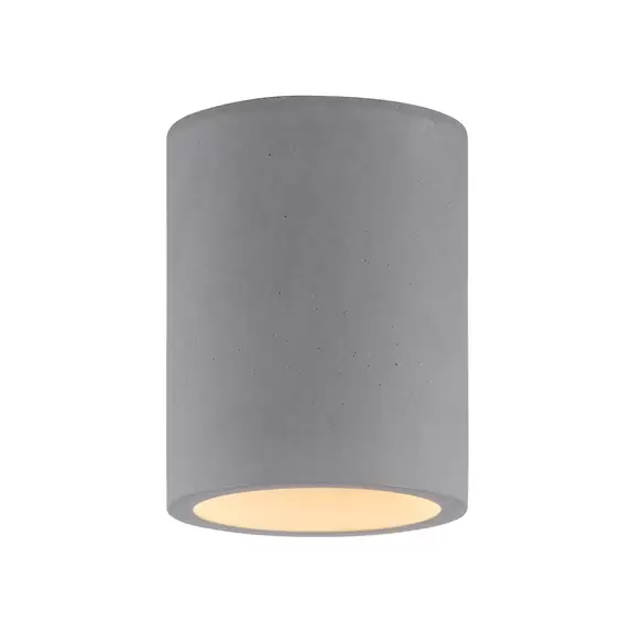 Lampenwelt Paul Neuhaus Eton Deckenlampe aus Beton, rund