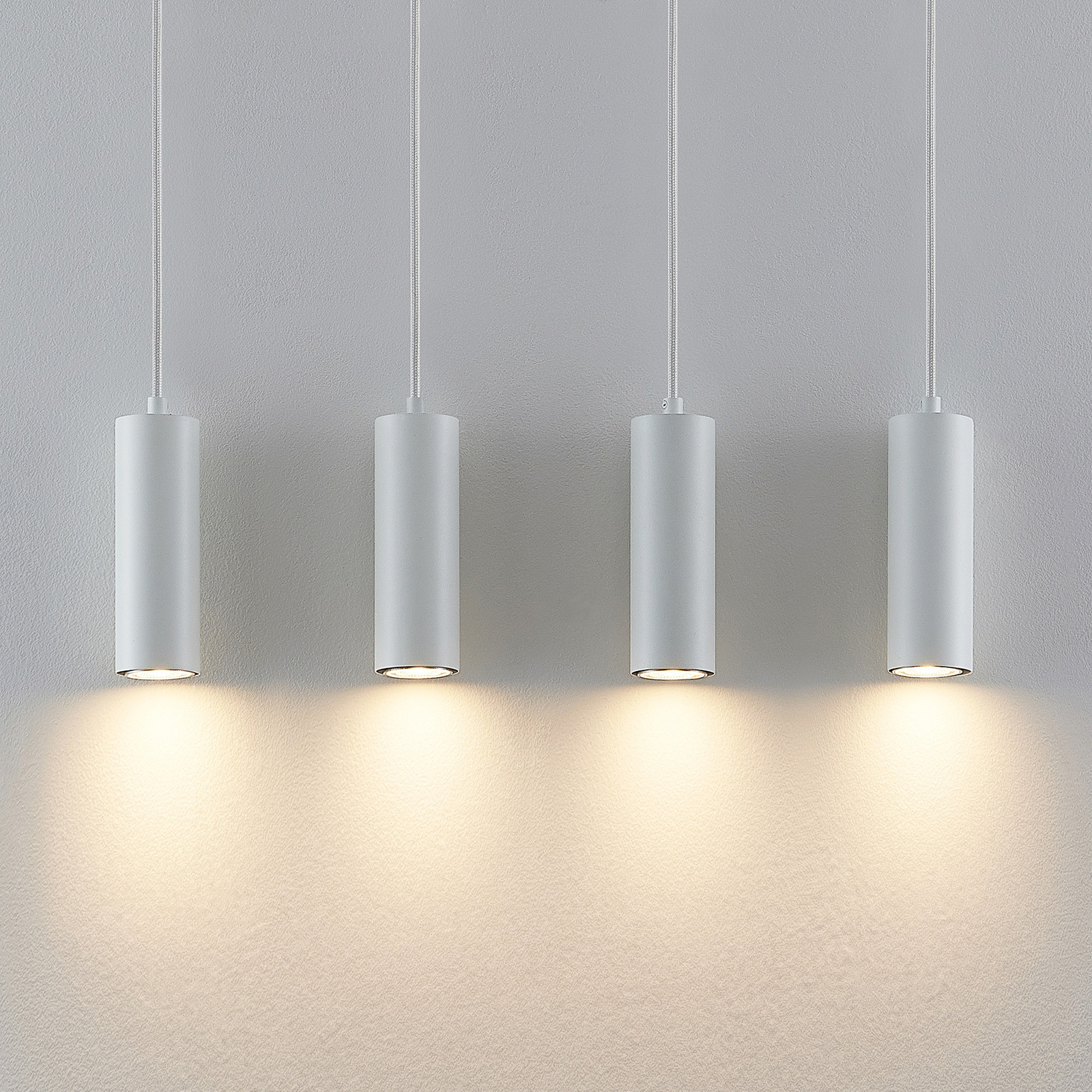 Lindby Maniva pendant light in white
