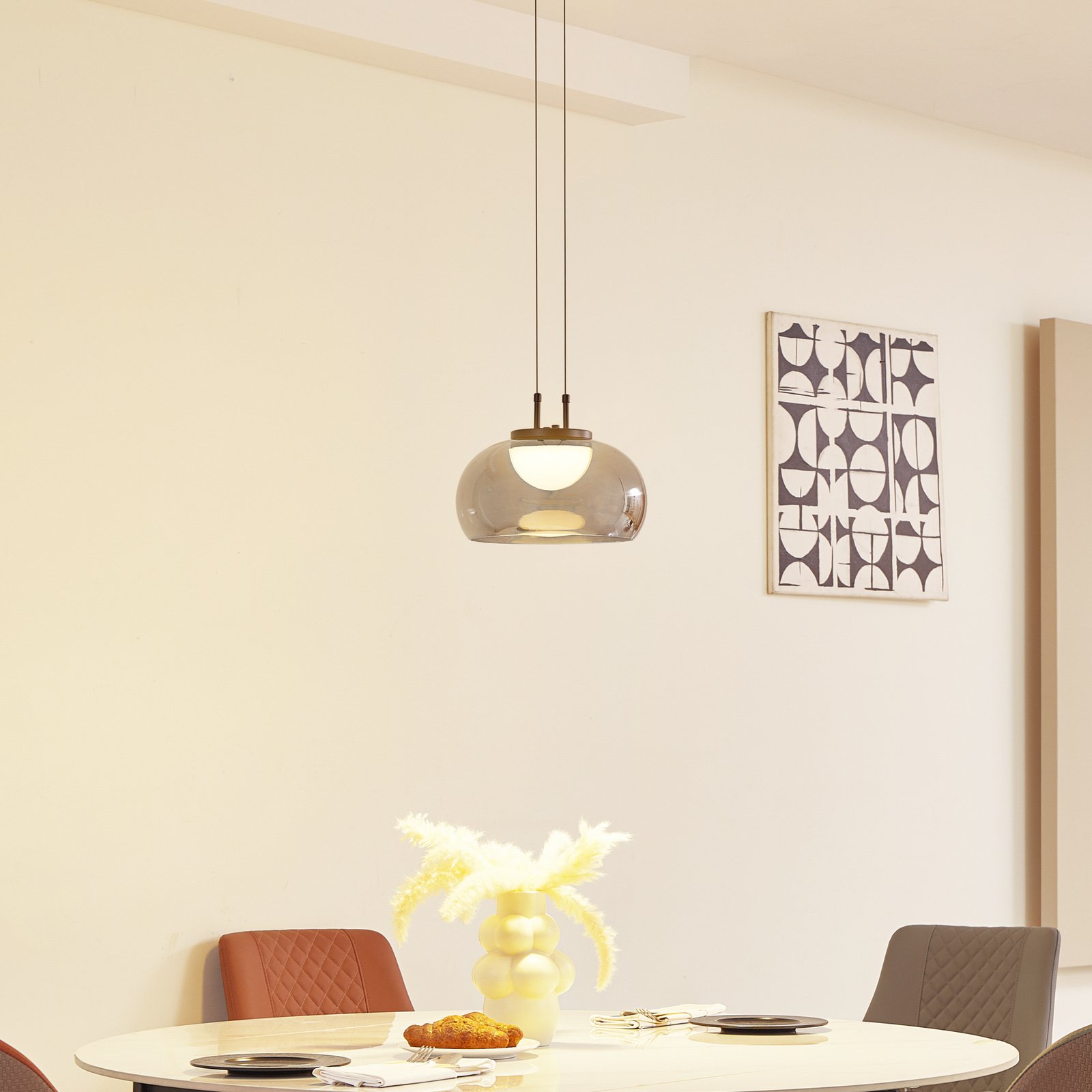 Dain LED Pendant Smoke Grey - Lucande