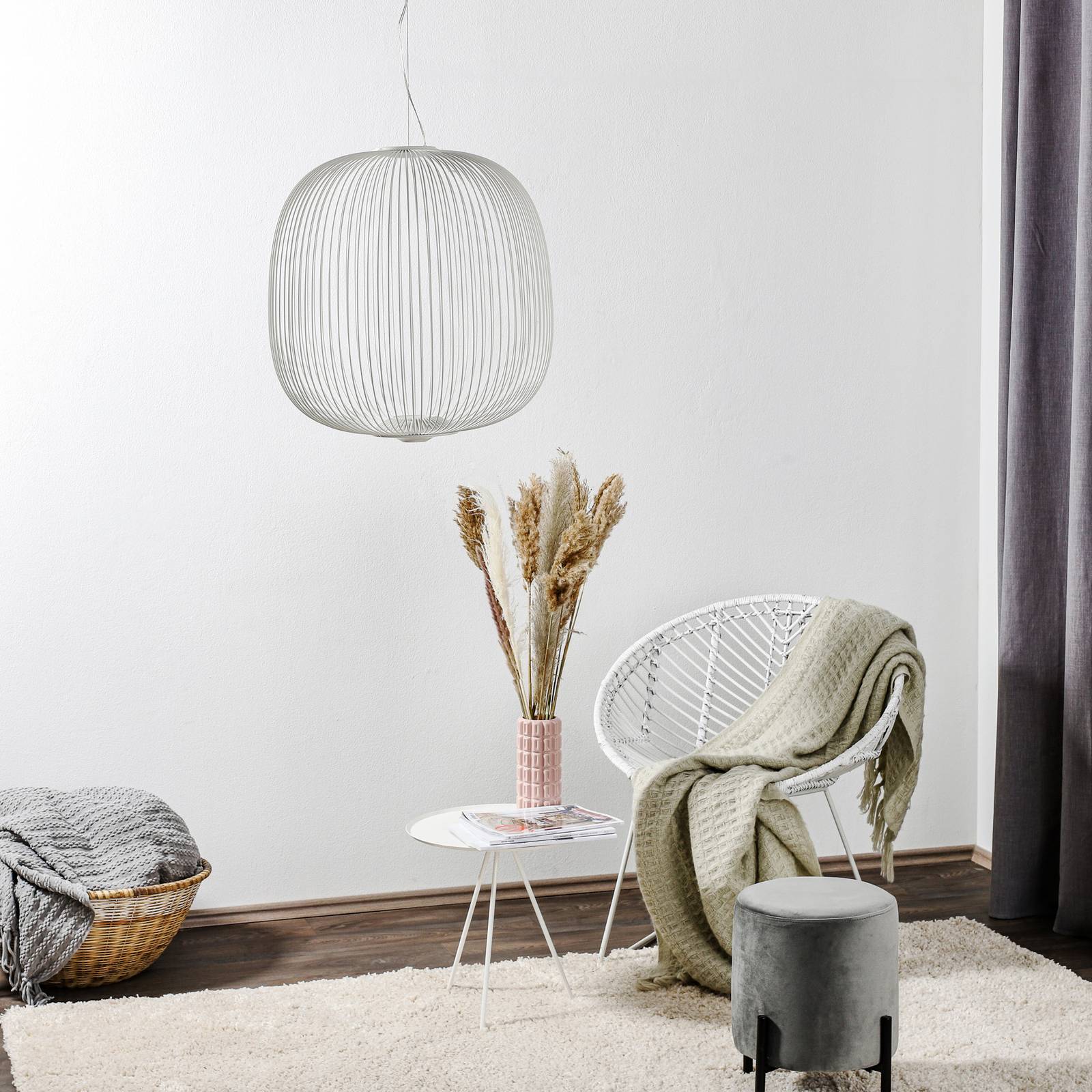 Foscarini Spokes 2 LED-Pendellampe dimmbar weiß günstig online kaufen