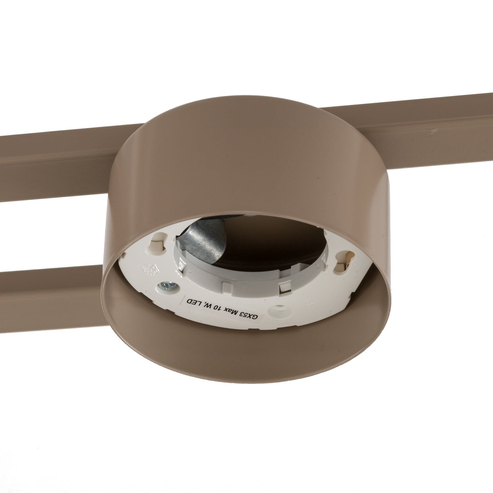 FRAGMENT ceiling light, beige, length 87 cm, 4-bulb, metal FRAGMENT ceiling light, beige, length 87 cm, 4-bulb, metal