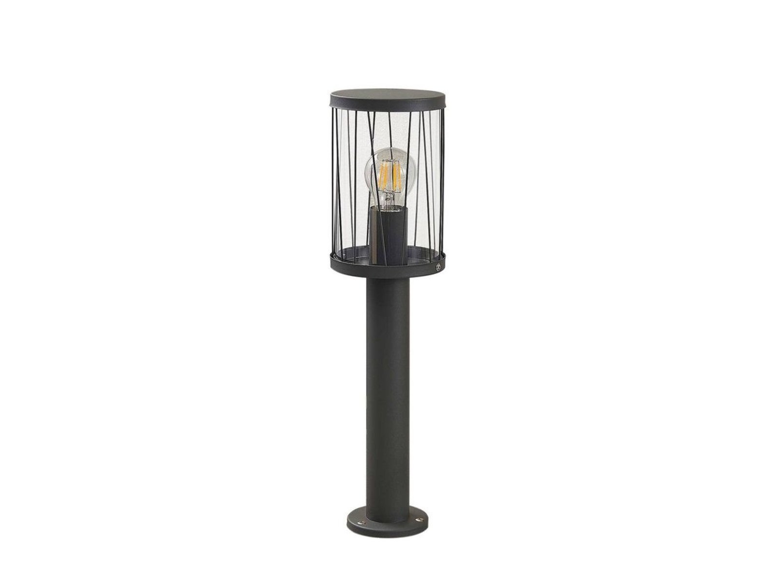 Yonan Lampă de Stâlp Exterior H60 Dark Grey/Clear - Lindby