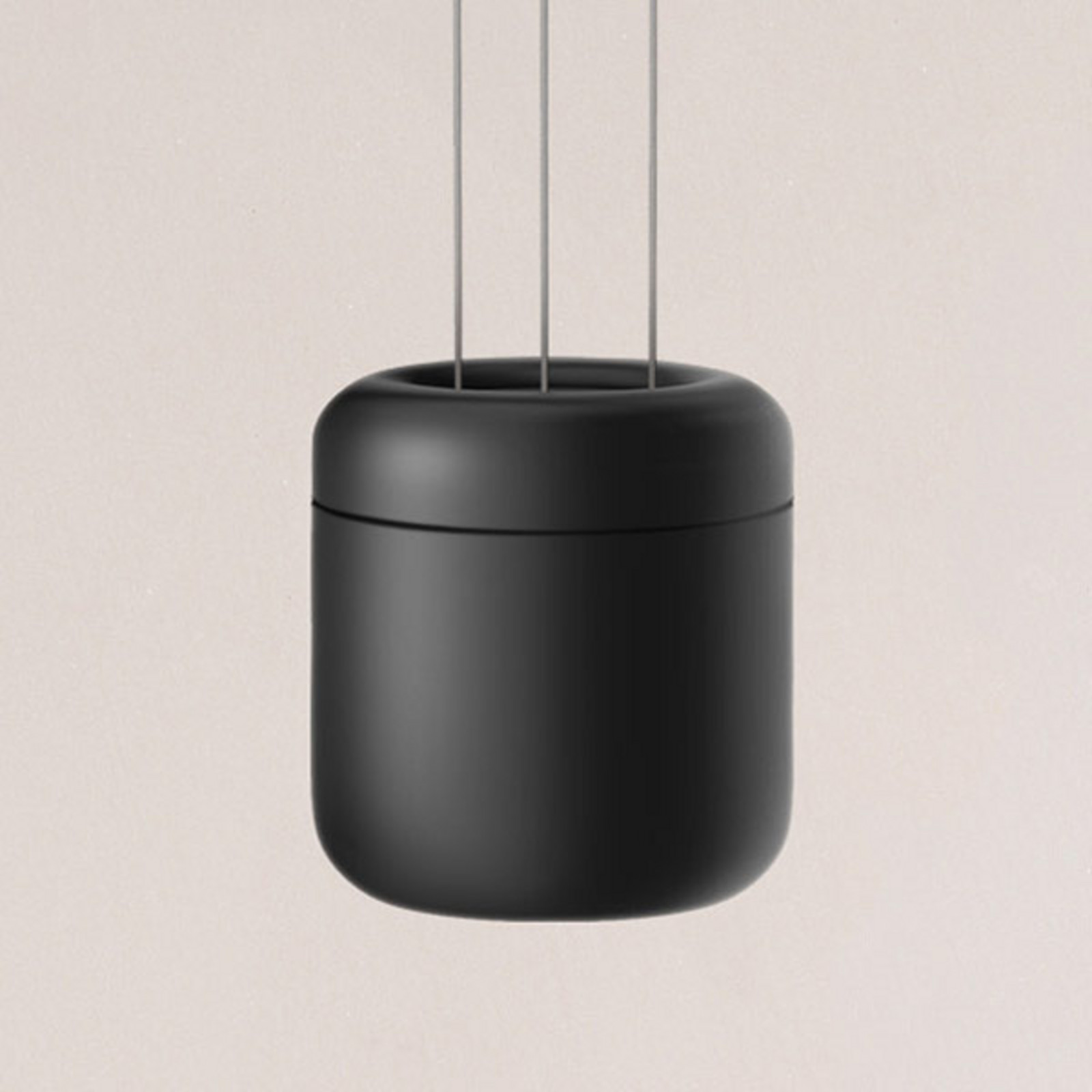 Serien Lighting serien.lighting Cavity Suspension L 2.700K negru - Camera de zi / sufragerie - design - Metal