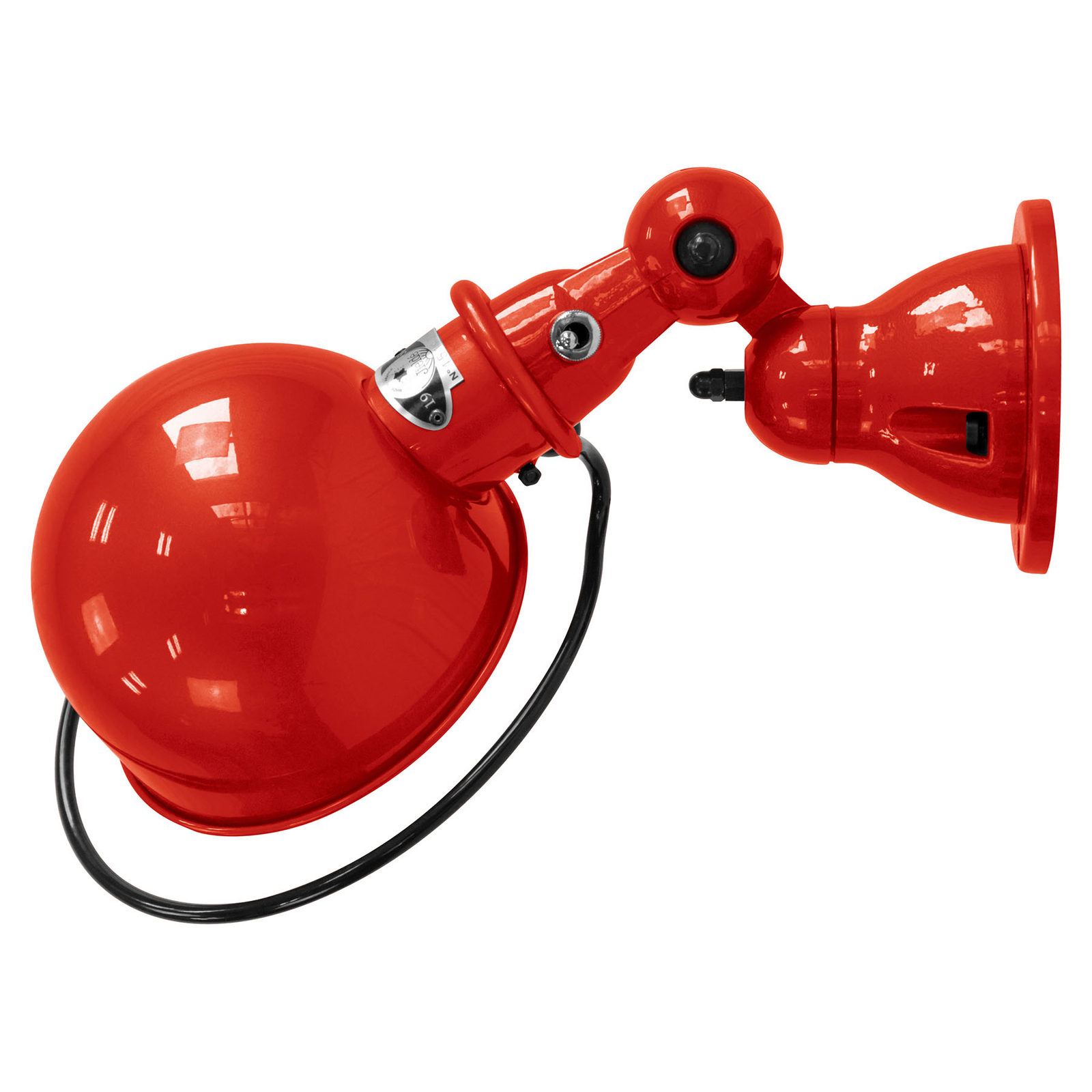 JIELDÉ Jieldé Loft D1000 wall light Industrial red, for Living / Dining Room, aluminium, steel, E27, 60 W, energy efficiency: A++