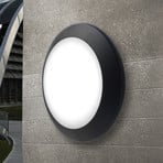 Außenwandlampe Berta schwarz, Resin/PMMA GX53 LED 2700/4000K