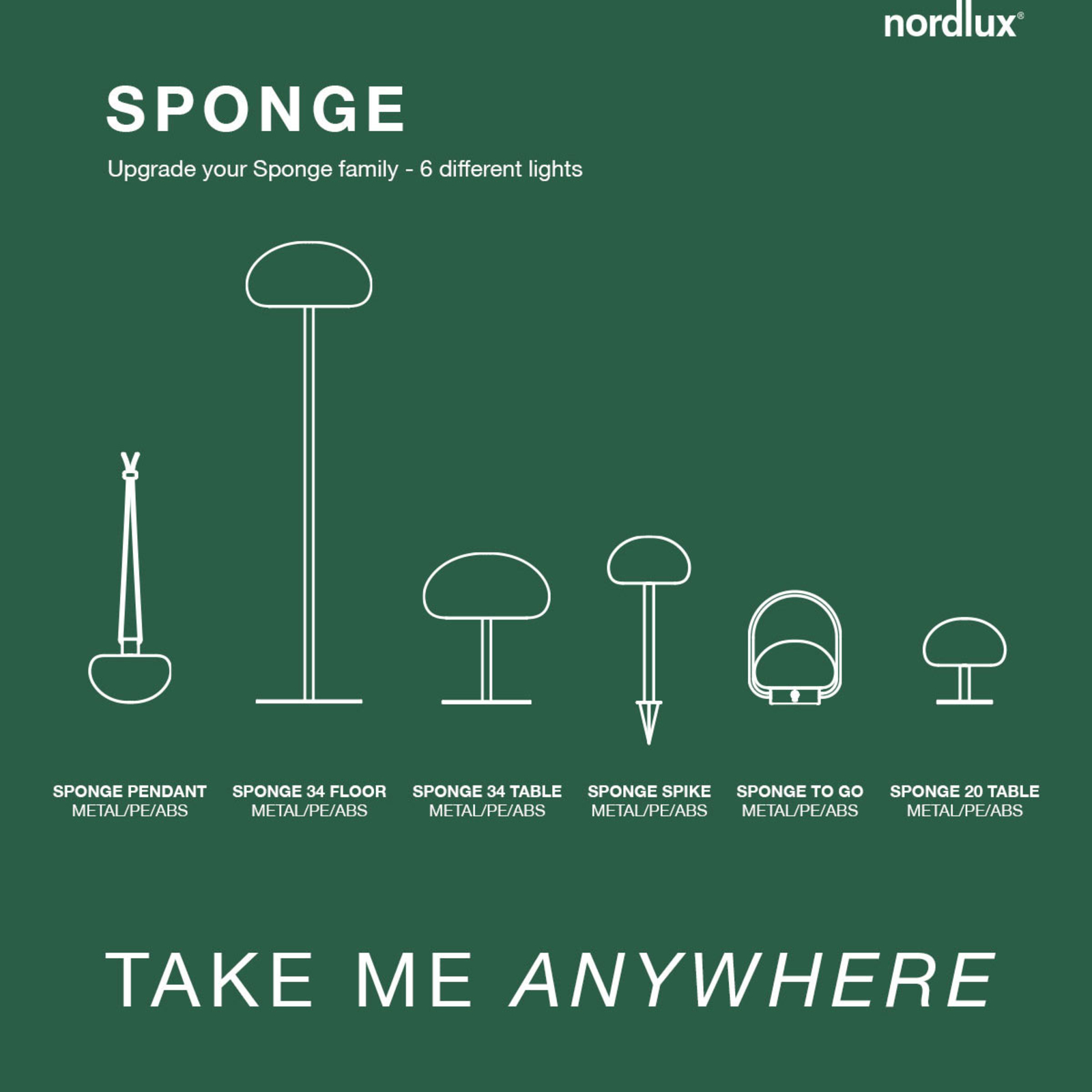 Sponge Spike Outdoor Lamp Black/White - Nordlux