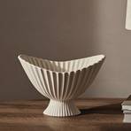 ferm LIVING Fountain bowl, white, width 28 cm, ceramic