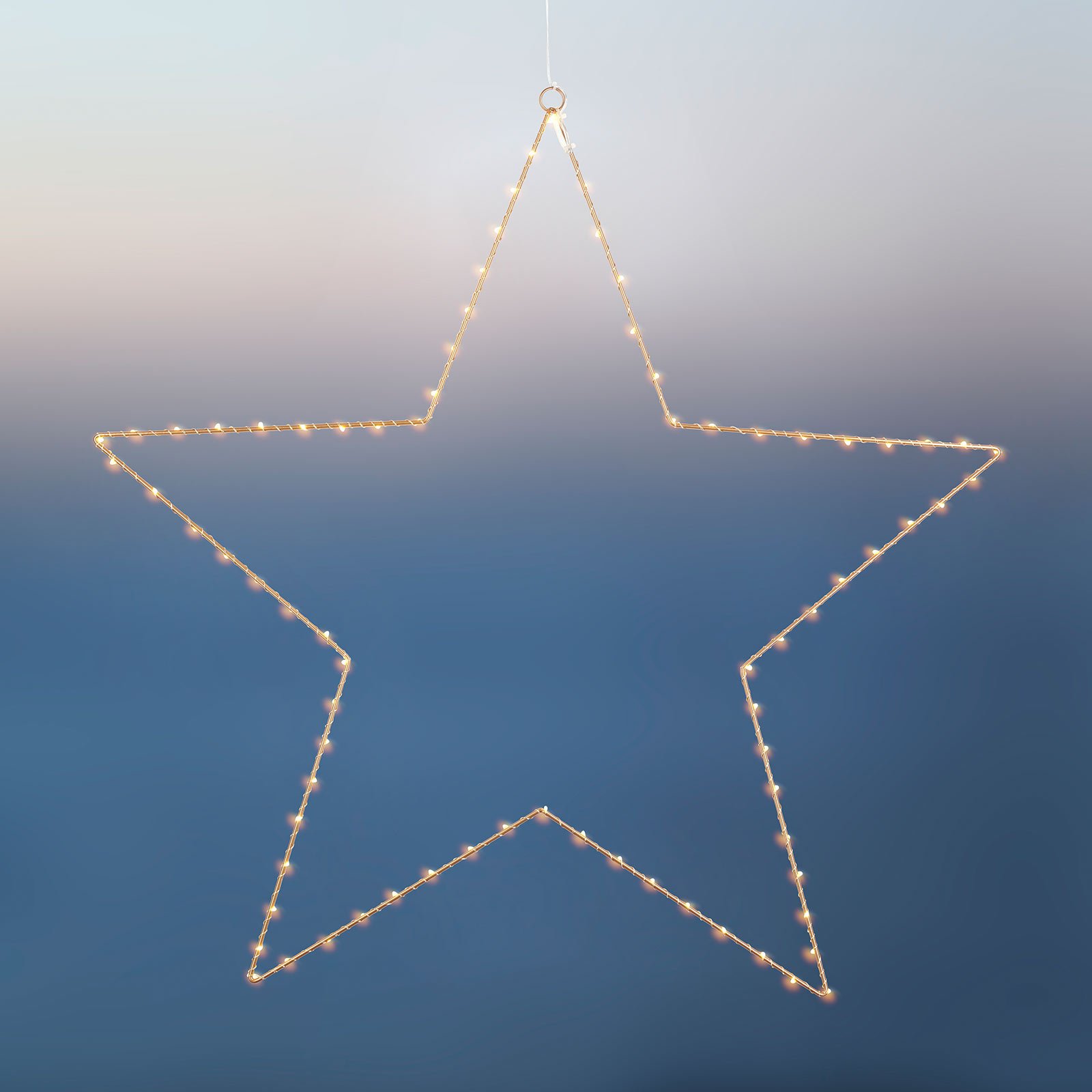 Stea decorativă cu LED Liva Star, auriu, Ø 70 cm