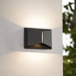Lindby LED-Außenwandleuchte Anlira, schwarz, Up & down, IP65