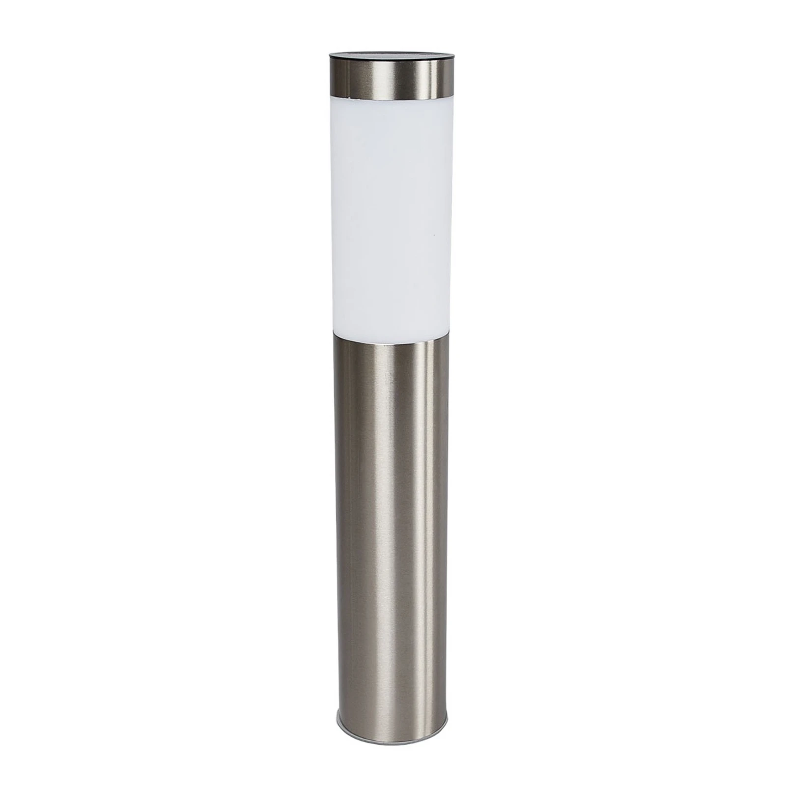 Lindby LED-Solarlampe Aleeza, 61 cm, Edelstahl, Erdspieß