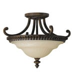 Drawing Room loftlampe, brun/creme, 44 cm – FEISS