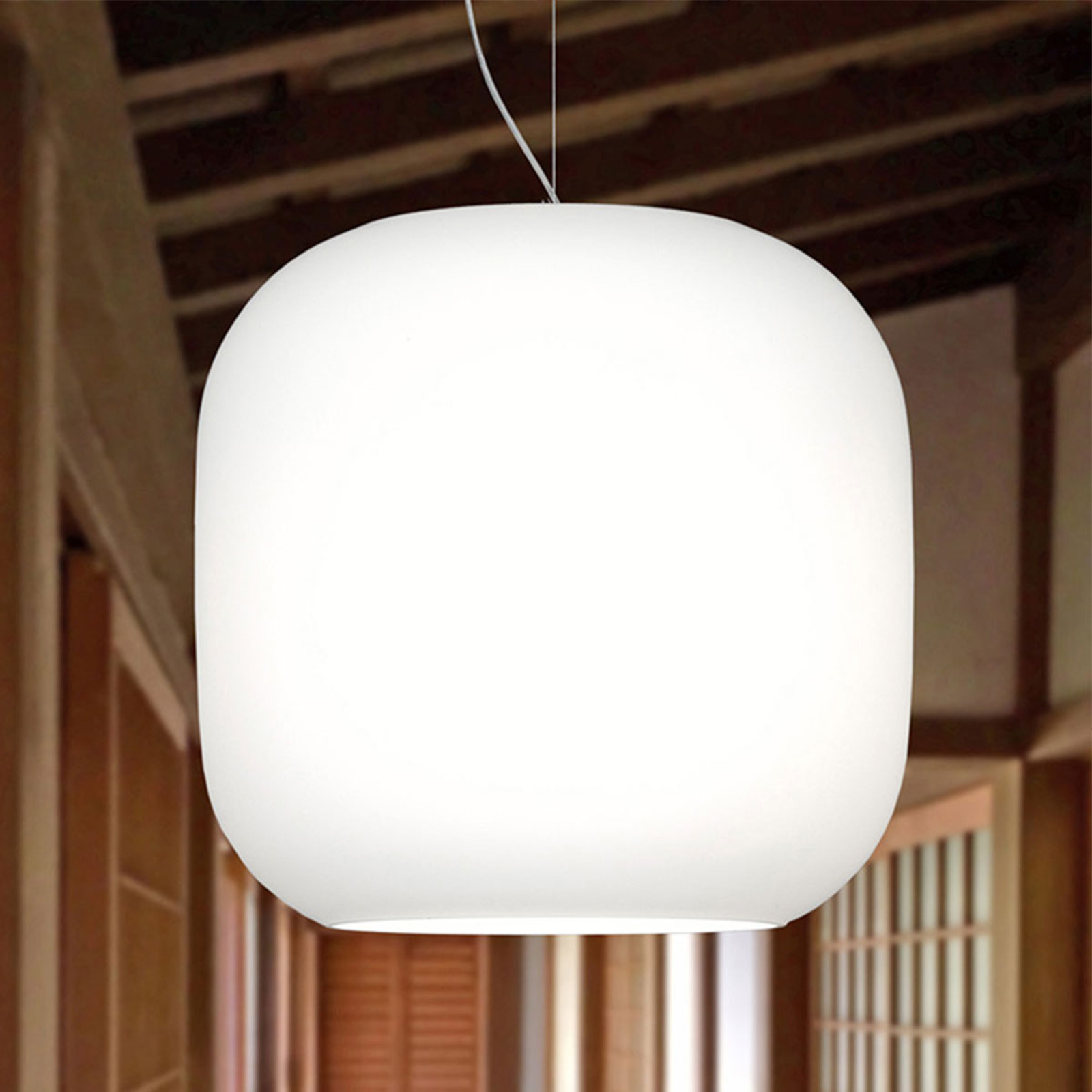 Casablanca Murea glass hanging light, wire pendant, for Living / Dining Room, aluminium, glass, E27, 100 W, energy efficiency: A++, H: 24 cm