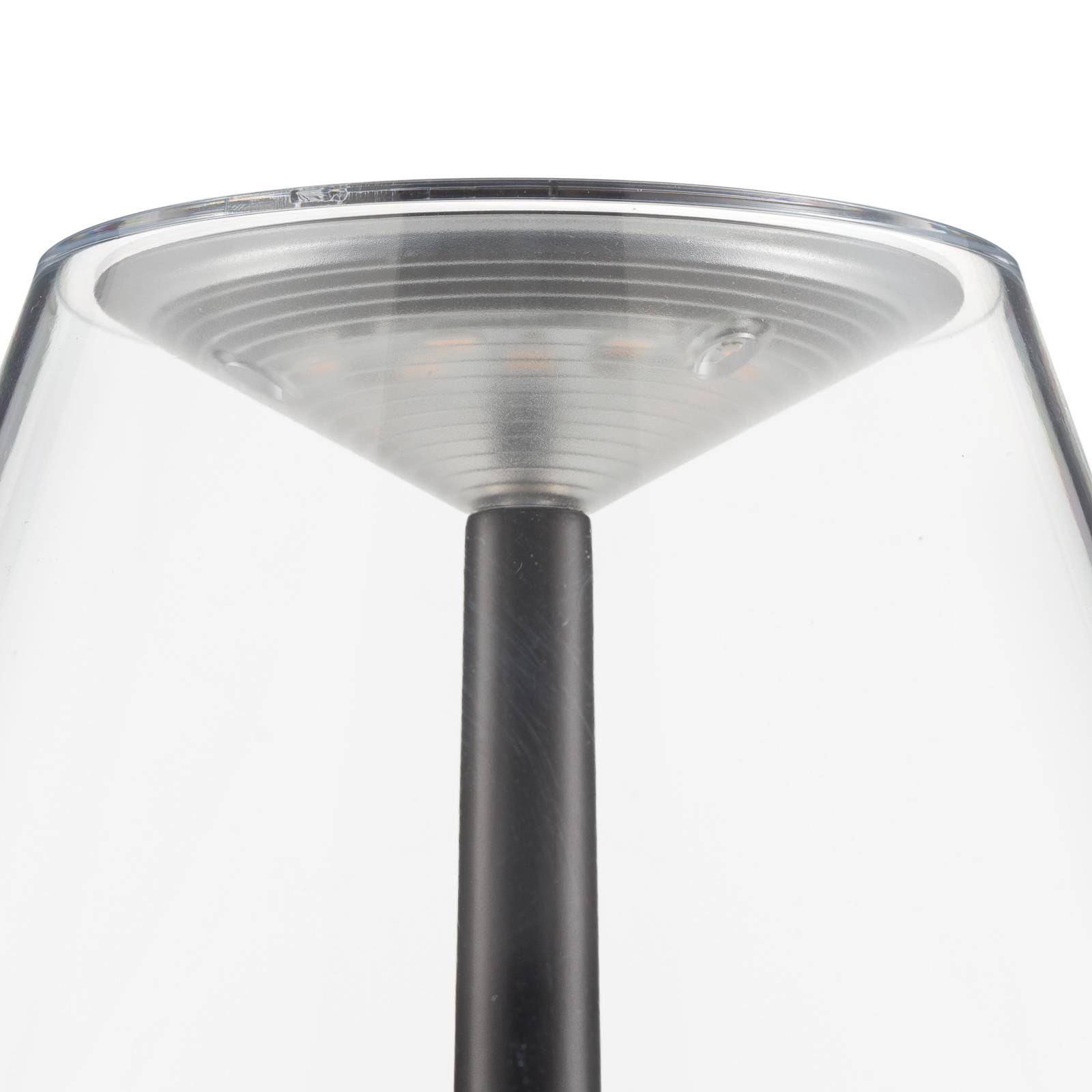 Rotaliana Dina+ T1 LED ładowalna lampa stołowa czarna