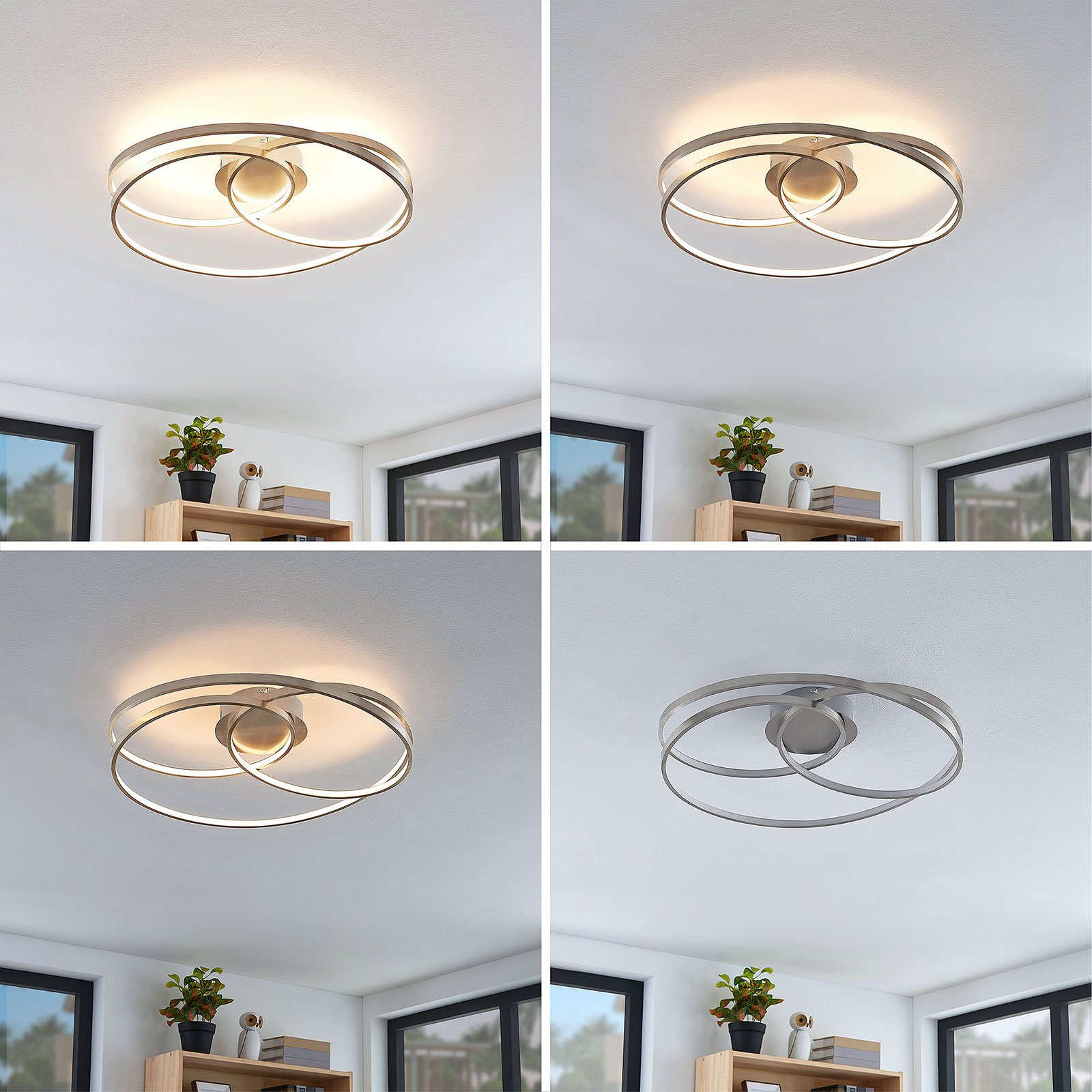 Ronka Taklampe Nickel - Lindby