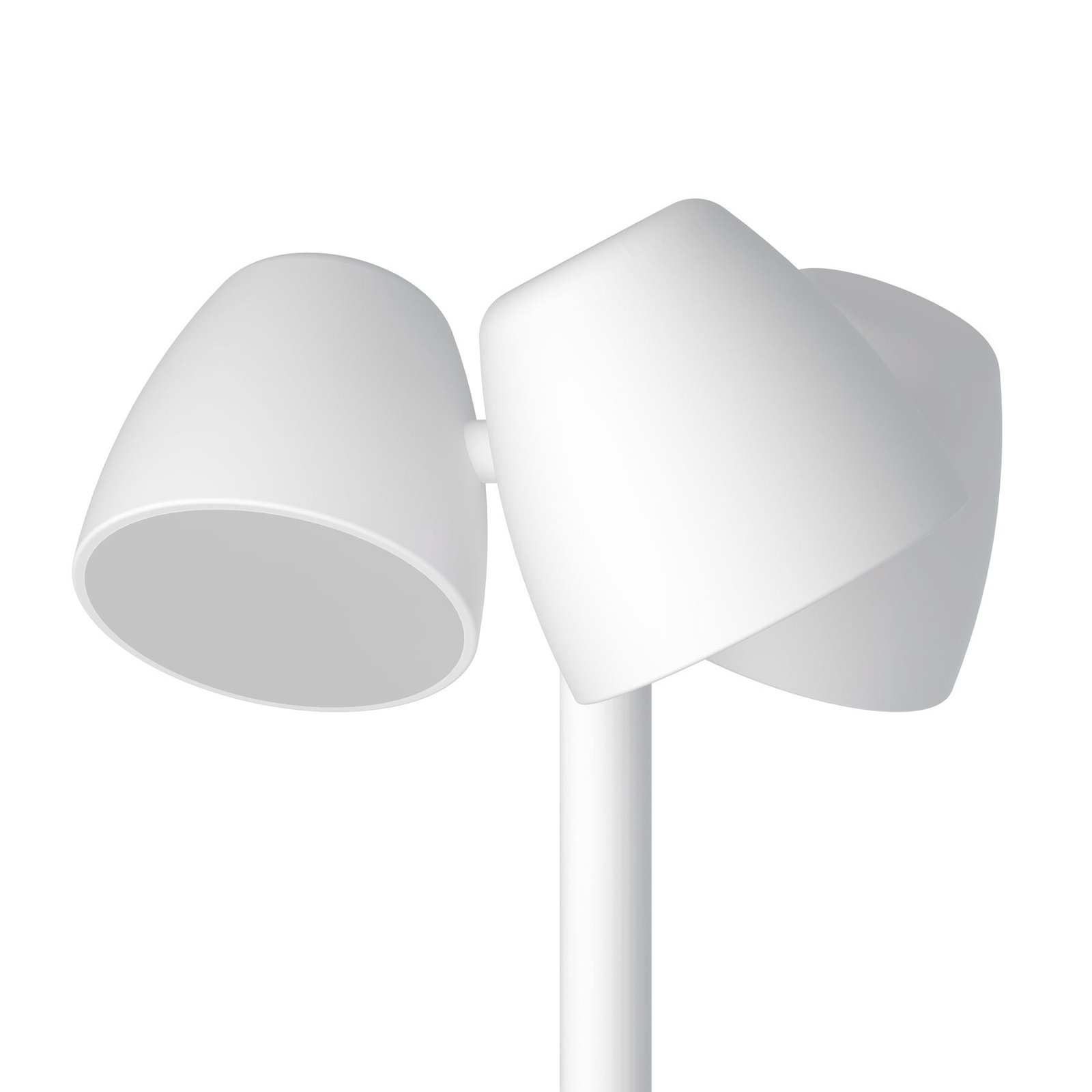 LED-Stehlampe Trio vierflammig, Leselicht, weiß