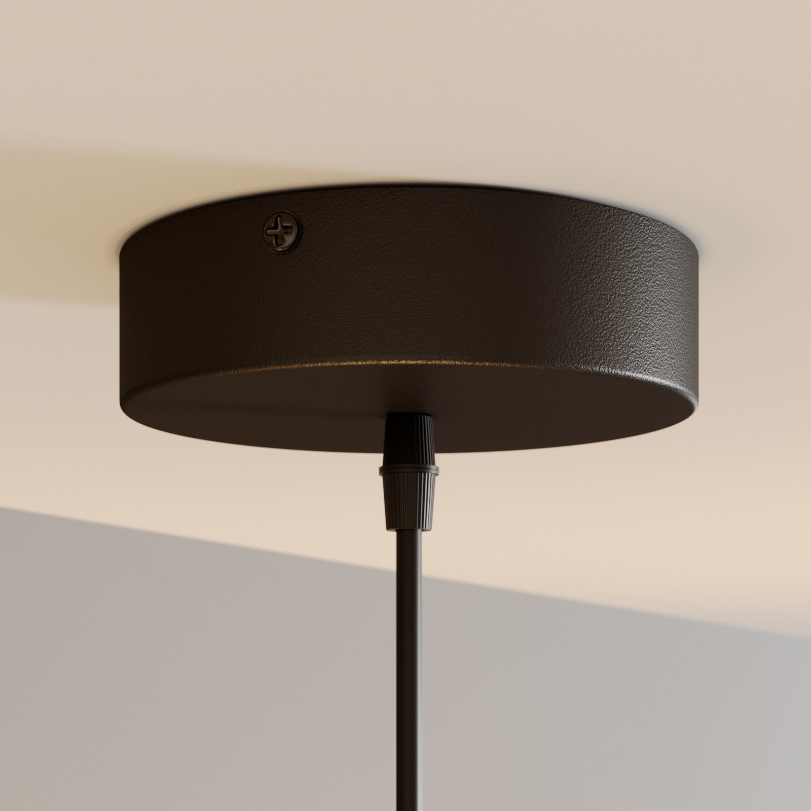 Cubus Pendelleuchte Ø 30 cm bernstein Glas E27