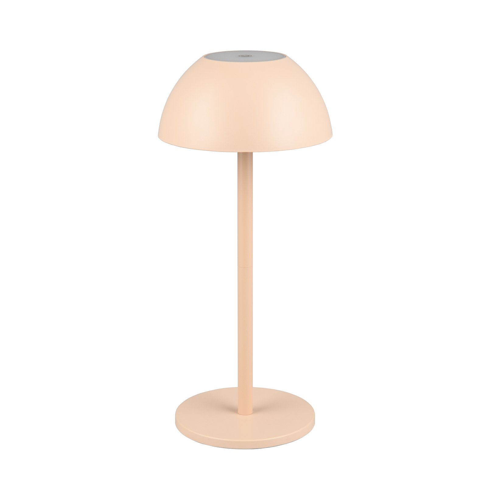 Lampă de masă Ricardo LED reîncărcabilă, nisip, înălțime 30 cm, plastic
