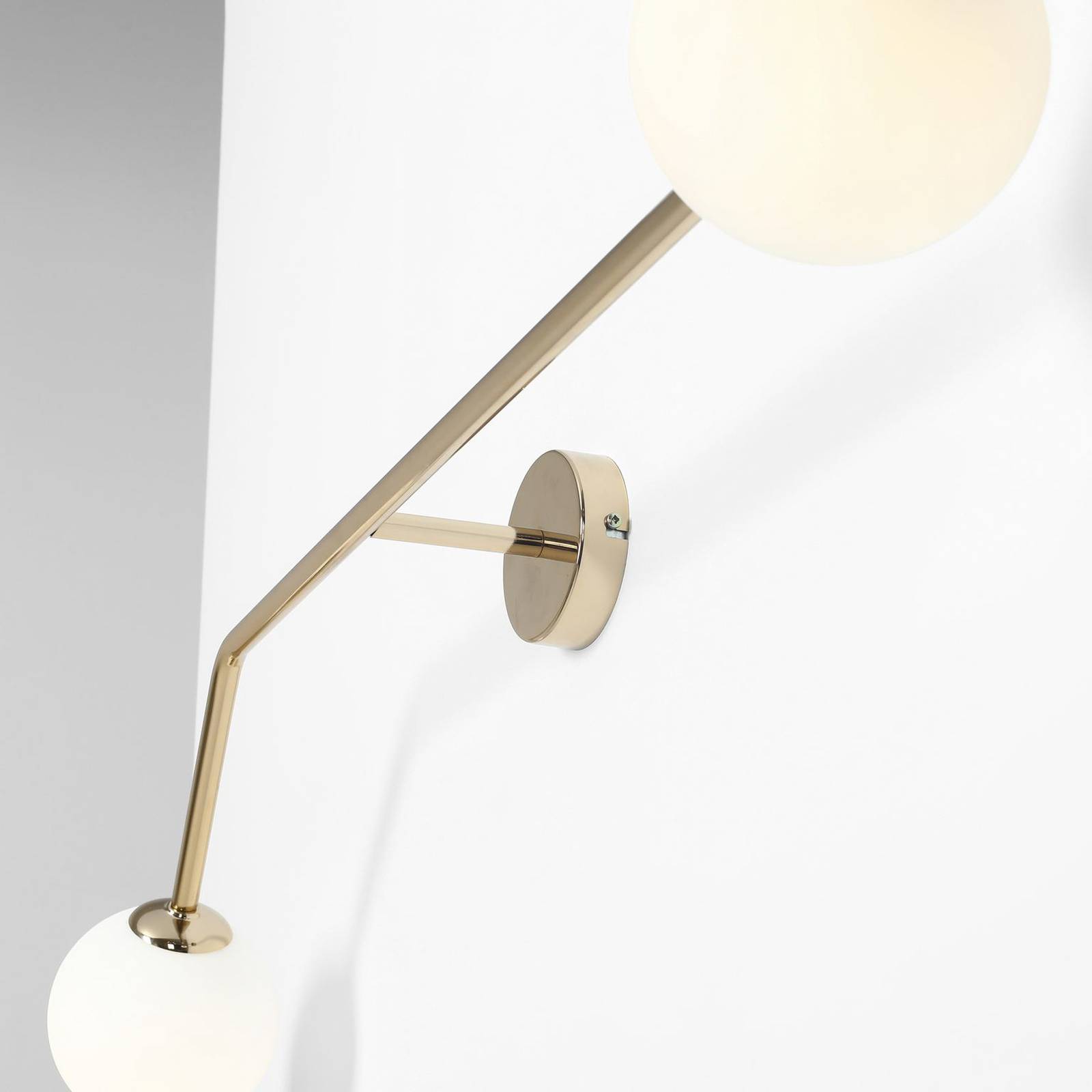 Applique Pure, 2 lampes, dorée, horizontale