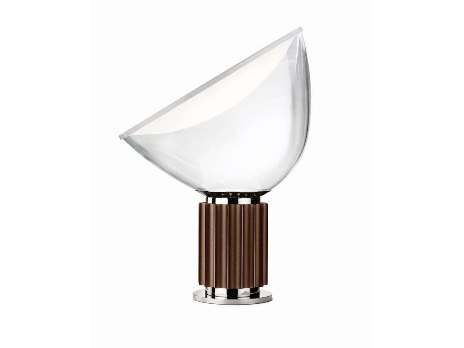 Taccia LED (Glas) Lampada da Tavolo Bronze - Flos