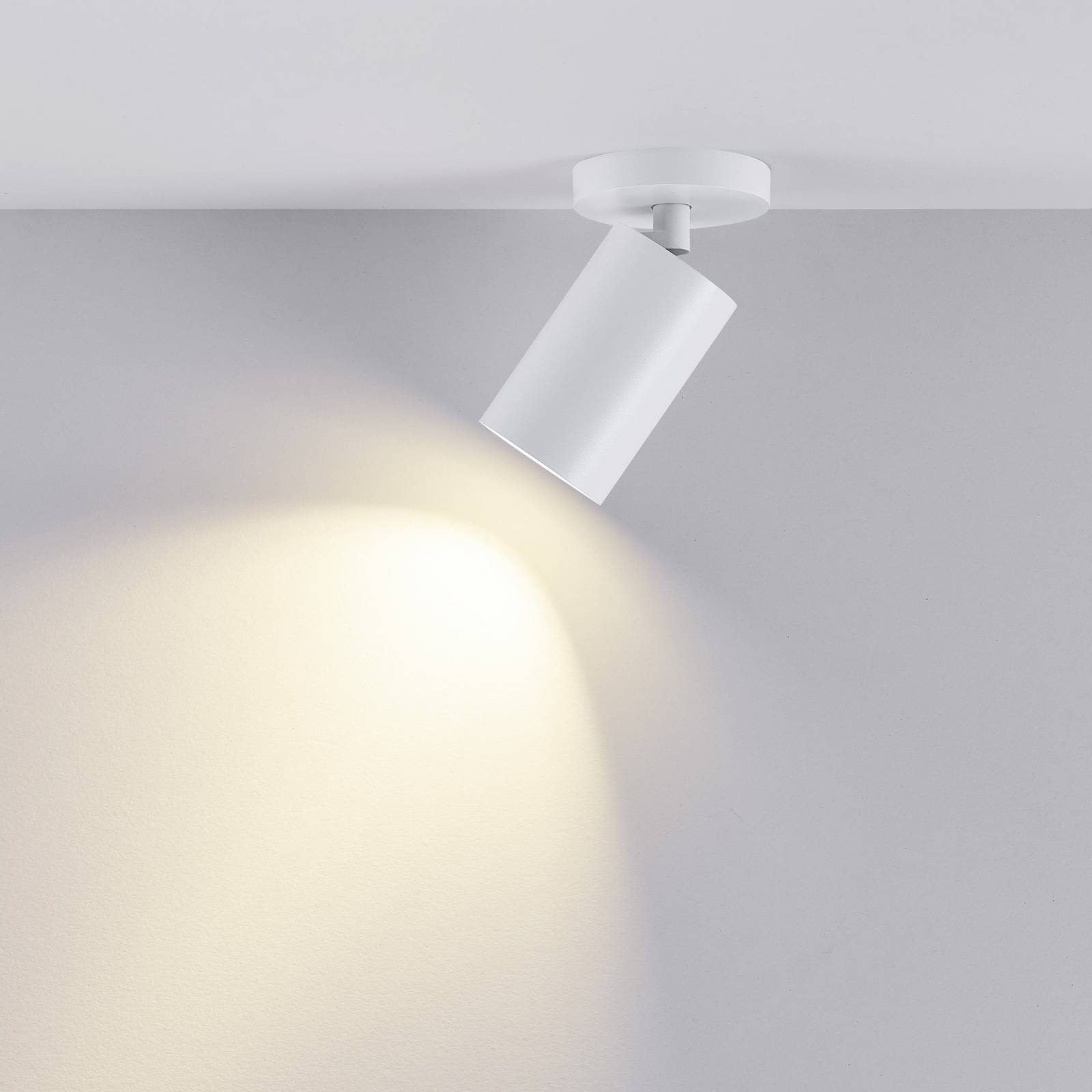 Deckenspot CAN TILT, weiß, Ø 8 cm, 1-flammig, Metall, GU10 günstig online kaufen