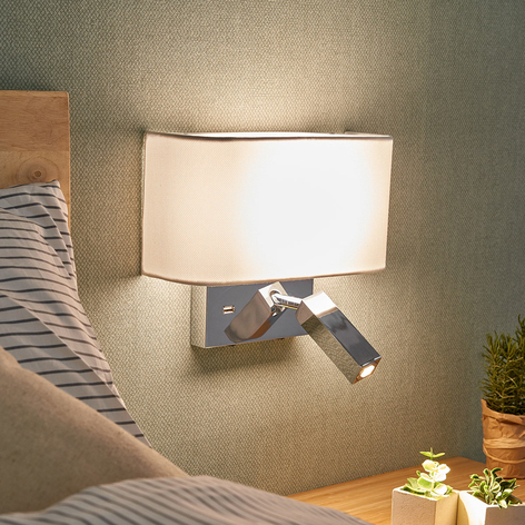 Kinkiet LED Virve, lampka do czytania i port USB